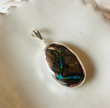 Load image into Gallery viewer, Boulder Opal Silver Pendant + Necklace