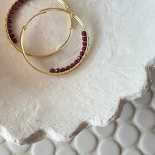 Load image into Gallery viewer, Calendar Collection - Birthstone Gold Filled Hoops