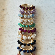 Load image into Gallery viewer, Calendar Collection - Birthstone Gold Filled Huggies