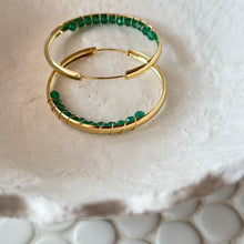 Load image into Gallery viewer, Calendar Collection - Birthstone Gold Filled Hoops