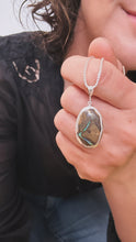 Load image into Gallery viewer, Boulder Opal Silver Pendant + Necklace