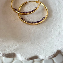 Load image into Gallery viewer, Calendar Collection - Birthstone Gold Filled Hoops