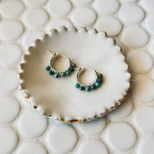 Load image into Gallery viewer, Calendar Collection - Birthstone Sterling Silver Huggies