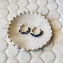 Load image into Gallery viewer, Calendar Collection - Birthstone Sterling Silver Huggies