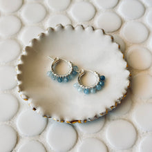 Load image into Gallery viewer, Calendar Collection - Birthstone Sterling Silver Huggies