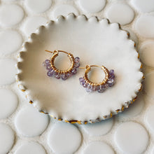 Load image into Gallery viewer, Calendar Collection - Birthstone Gold Filled Huggies