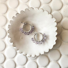 Load image into Gallery viewer, Calendar Collection - Birthstone Sterling Silver Huggies