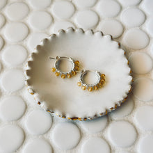 Load image into Gallery viewer, Calendar Collection - Birthstone Sterling Silver Huggies