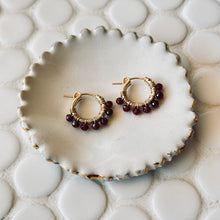 Load image into Gallery viewer, Calendar Collection - Birthstone Gold Filled Huggies