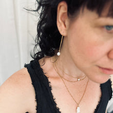 Load image into Gallery viewer, I Love U-Shaped Threader Chain Earrings