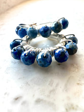Load image into Gallery viewer, Wendy Bead Wrapped Huggies - Sterling
