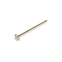 Load image into Gallery viewer, 14K Solid Gold Nose Petite Nose Stud
