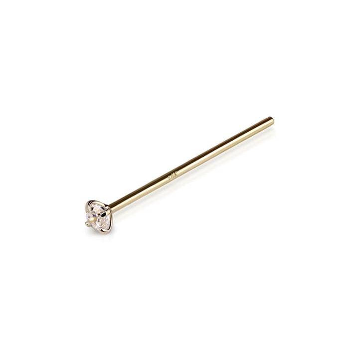 14K Solid Gold Nose Petite Nose Stud