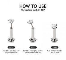 Load image into Gallery viewer, 14k Solid Gold Trinty Flat Back
