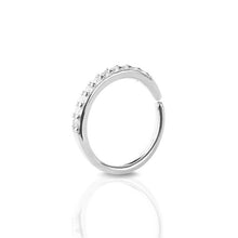 Load image into Gallery viewer, 14K Solid Gold CZ Pave Nose Ring
