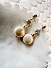 Load image into Gallery viewer, Bonnie Coin Pearl Studs

