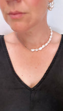 Load image into Gallery viewer, Reclaimed Sterling Silver + Pearl Choker
