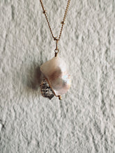 Load image into Gallery viewer, Herkimer Diamond + Pearl Necklace
