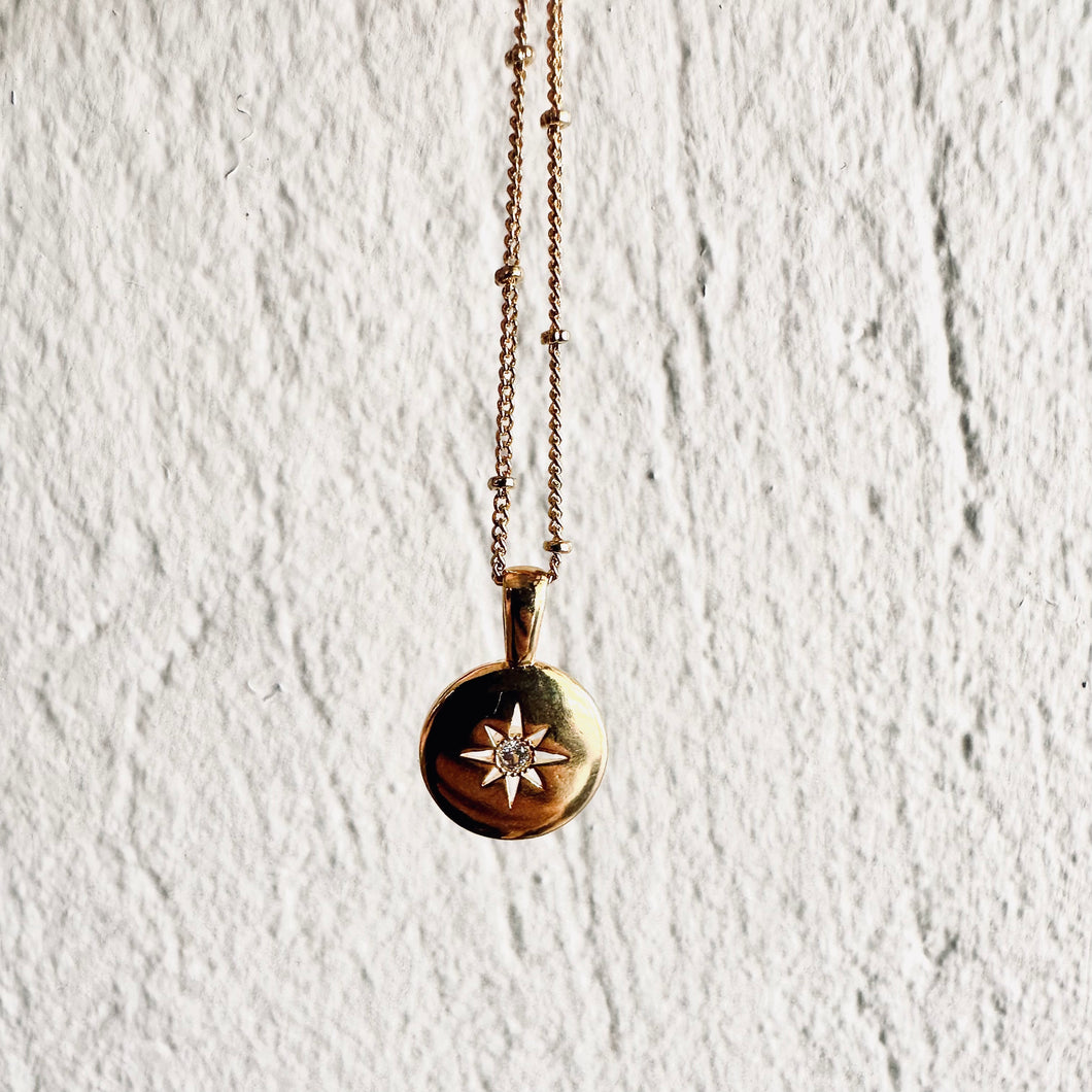 Starburst Pendant + Satellite Necklace