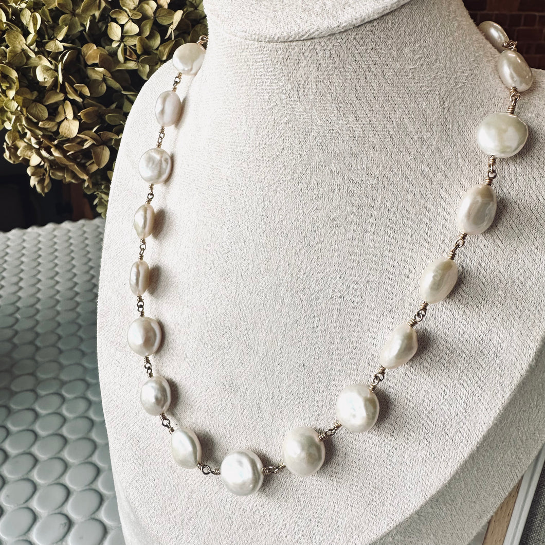 Very Lucky Penny Pearl Necklace